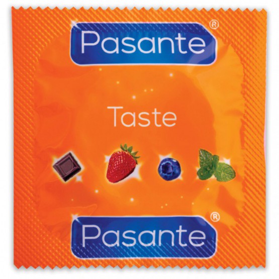 Zestaw Pasante 288 sztuki prezerwatywy smakowe: czekolada, truskawka, mięta, jagoda