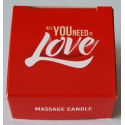 Świeca do masażu 25 ml - Massage candle ALL YOU NEED IS LOVE
